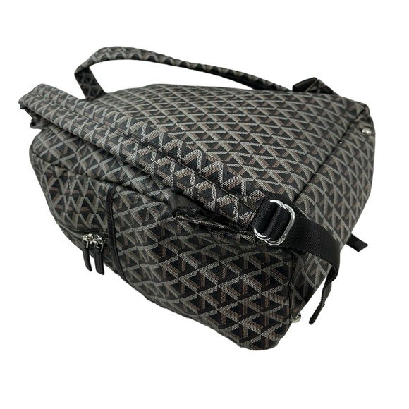 Genuine LANCASTER Paris signature backpack rucksack canvas pvc  work school - Picture 13 of 15